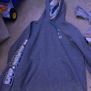 Gray Graphic Hoodie